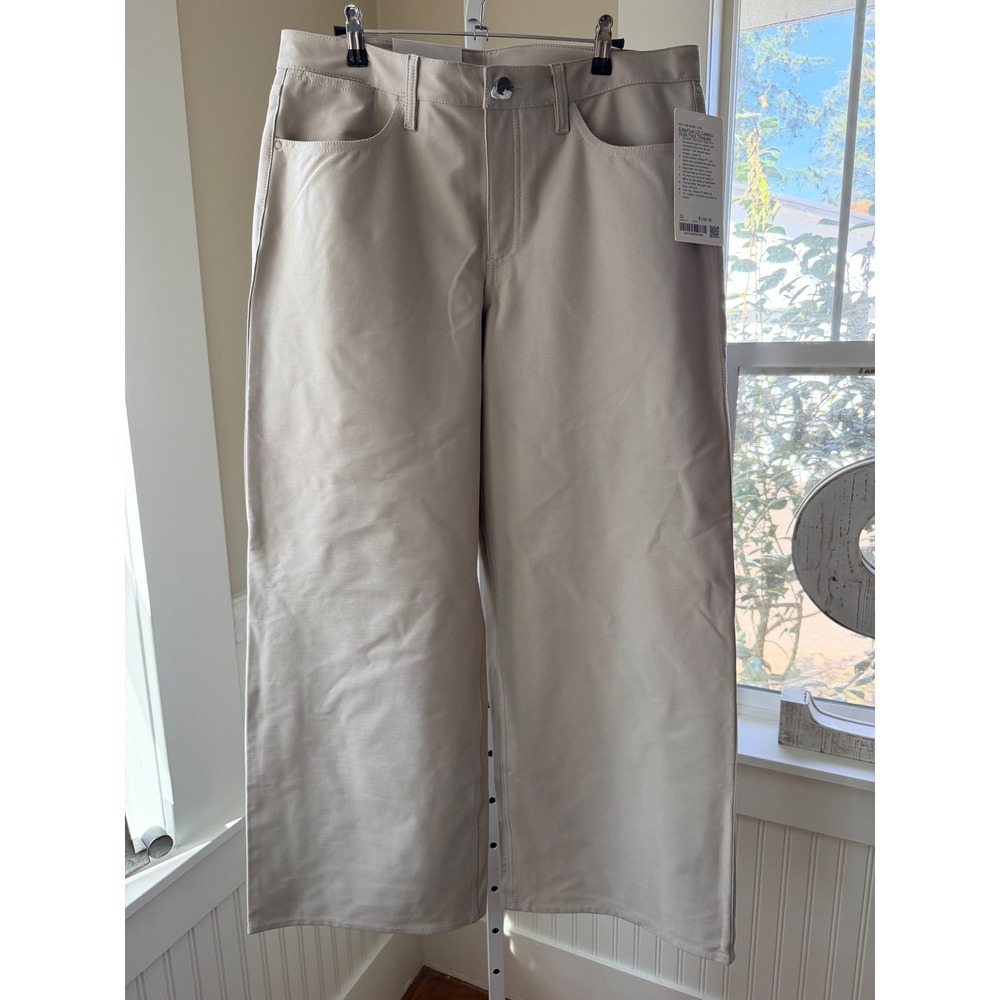 Lululemon EasyFive Low-Rise Classic Wide Pant Utilitech Twill Downtown Tan 32
